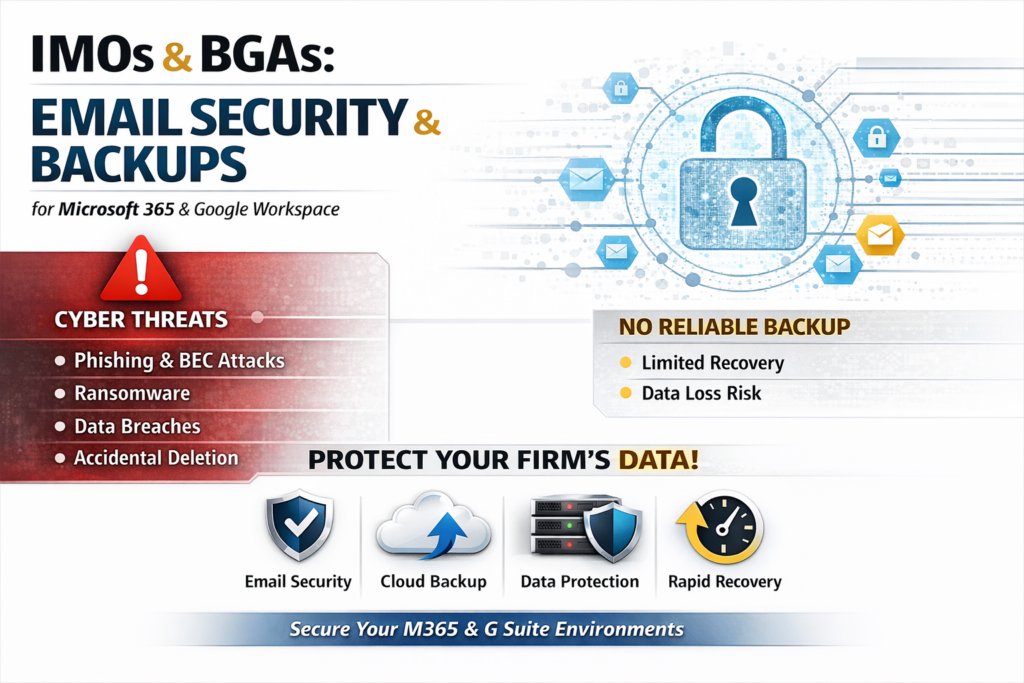 IMOs BGAs and Financial Services Must Prioritize Email Security and Cloud Backups